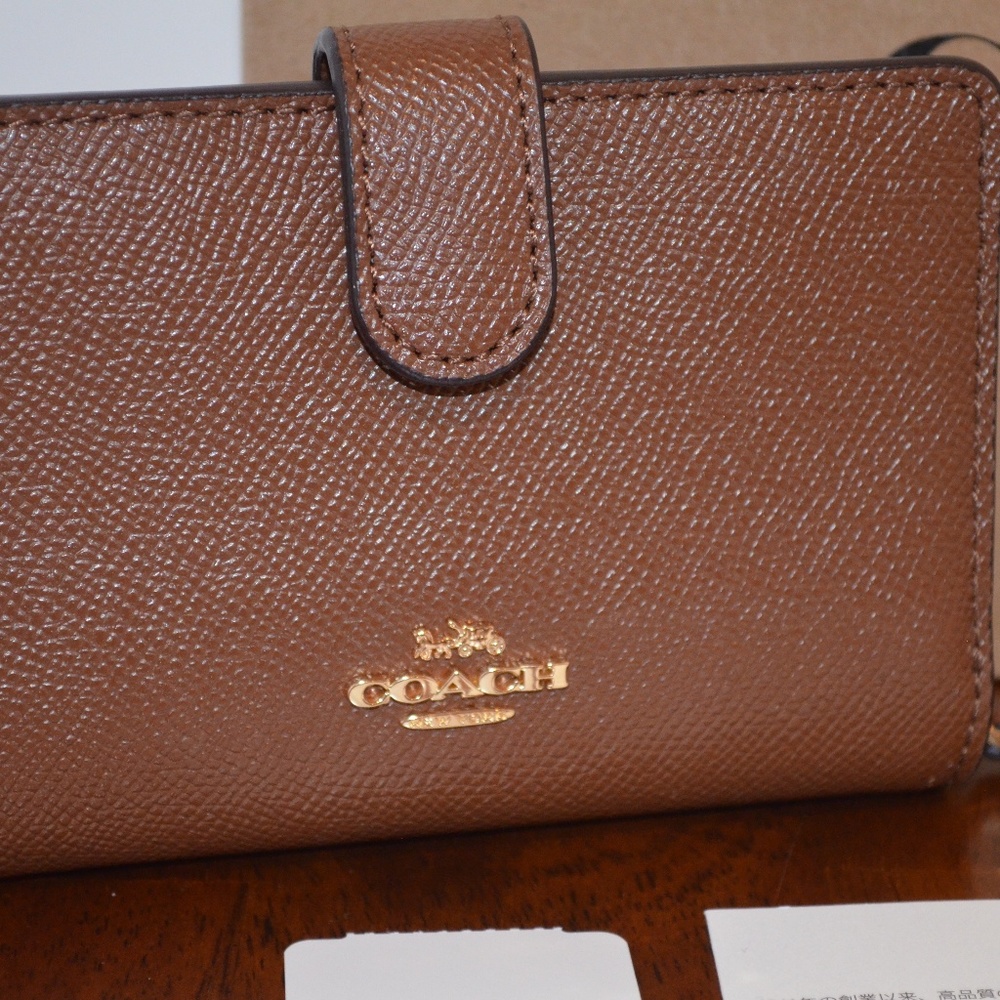 LAST ONE NWT Coach Signature Wallet Brown Leather - Picture 3 of 6